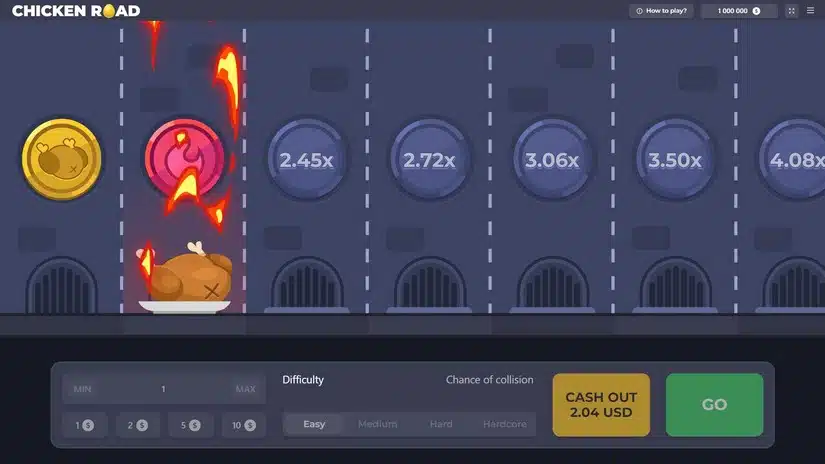 A játék demo verziója Chicken Road.