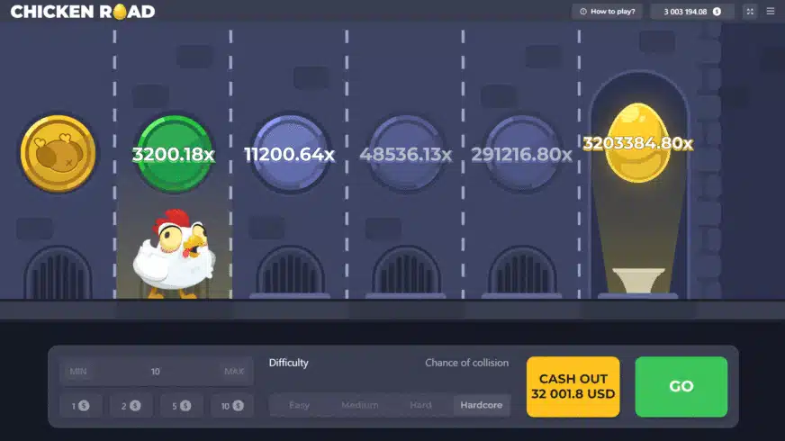 A játék jellemzői Chicken Road.